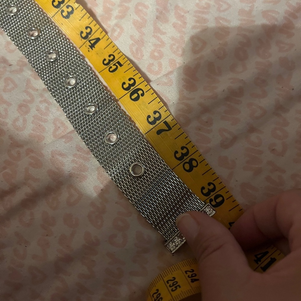 Zara Silver Rhinestone Belt - Picture 7 of 8
